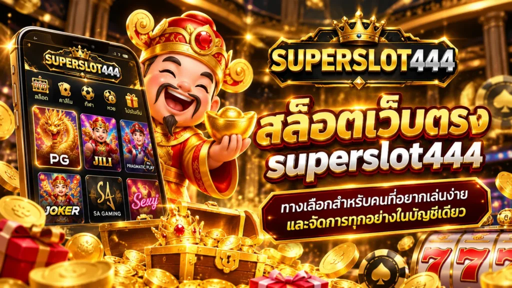 สล็อตเว็บตรง superslot444 ทางเลือกสำหรับคนที่อยากเล่นง่ายและเลือกเกมได้เป็นระบบ